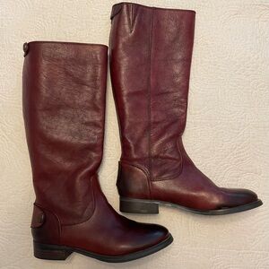Arturo Chiang Classic Brown Leather Boots Like New Sz 8
